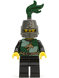 LEGO cas454 Kingdoms - Dragon Knight Quarters, Helmet Closed, Long Brown Moustache