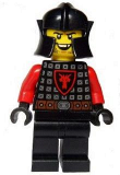 LEGO cas528 Castle - Dragon Knight Scale Mail with Dragon Shield, Cheek Protection Helmet, Missing Tooth Open Grin