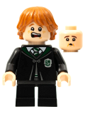 LEGO hp287 Ron Weasley - Slytherin Robe, Vincent Crabbe Transformation