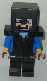 LEGO min098 Steve - Pearl Dark Gray Helmet, Armor and Legs