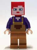 LEGO min099 Alex - Sun Burnt Head, Medium Nougat Legs