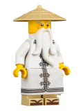LEGO njo354 Sensei Wu - White Robe, Zori Sandals, The LEGO Ninjago Movie (70608)
