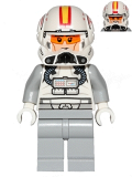LEGO sw608 Clone Pilot, Ep.3 with Open Helmet Yellow and Red Markings (75072)